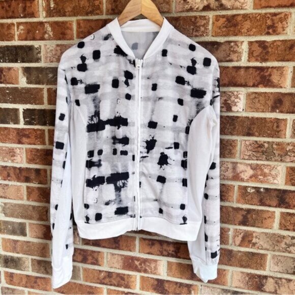 Lululemon Noir Jacket IIGhost Weave White Black / White - Picture 2 of 14